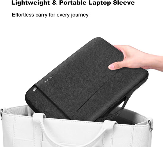 Laptop Case Sleeve for Men Women Chromebook Case Compatible with Macbook Air/Pro Lenovo Surface HP Dell ASUS Acer, 14 Inch, Black