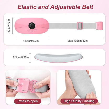 Portable Heating Pad for Cramps, Small Pink Heating Pad for Women